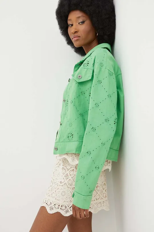 πράσινο Τζιν μπουφάν Answear Lab Γυναικεία