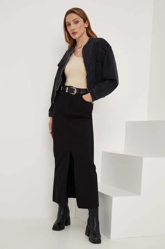 Джинсовая куртка Answear Lab X Лимитированная коллекция NO SHAME чёрный