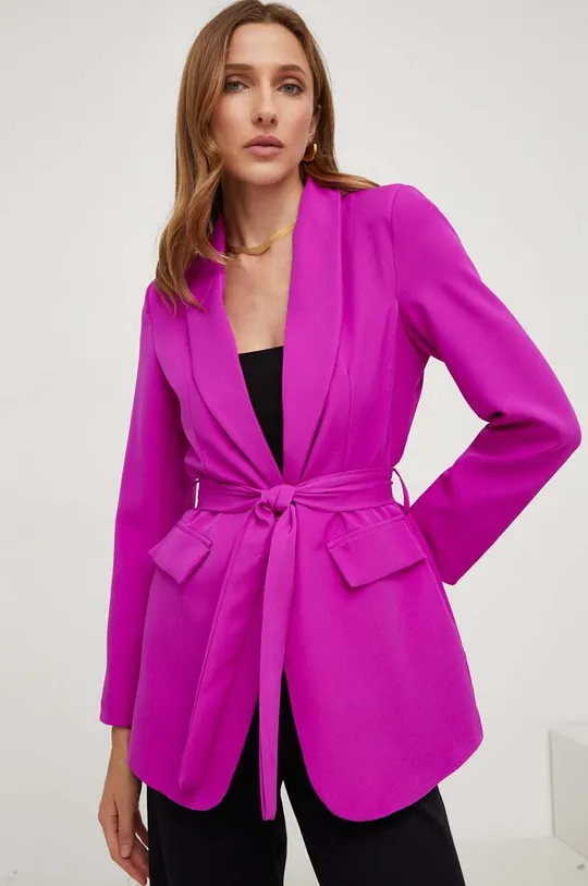 Σακάκι Answear Lab X limited collection NO SHAME ροζ