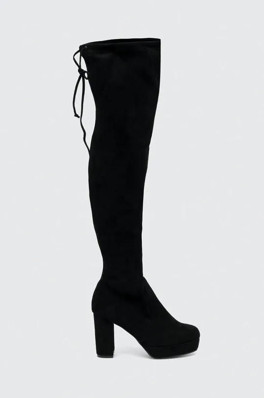 crna Čizme od brušene kože Answear Lab Ženski