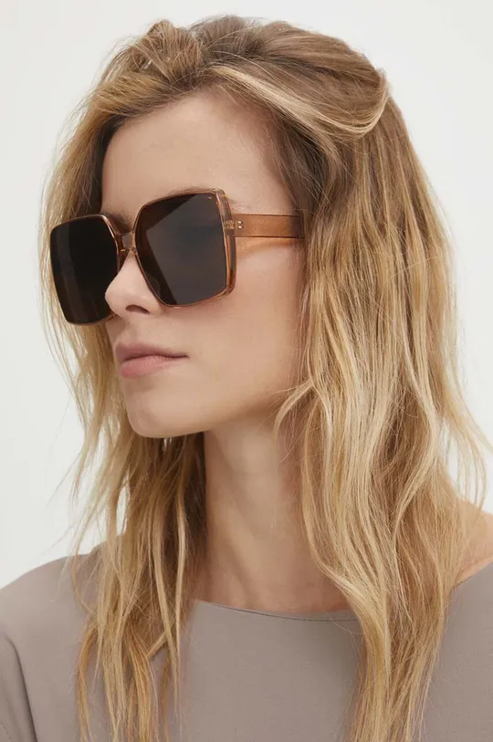 коричневый Солнцезащитные очки Answear Lab Женский