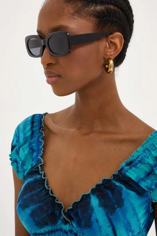 brązowy Answear Lab okulary przeciwsłoneczne X kolekcja limitowana BE SHERO Damski