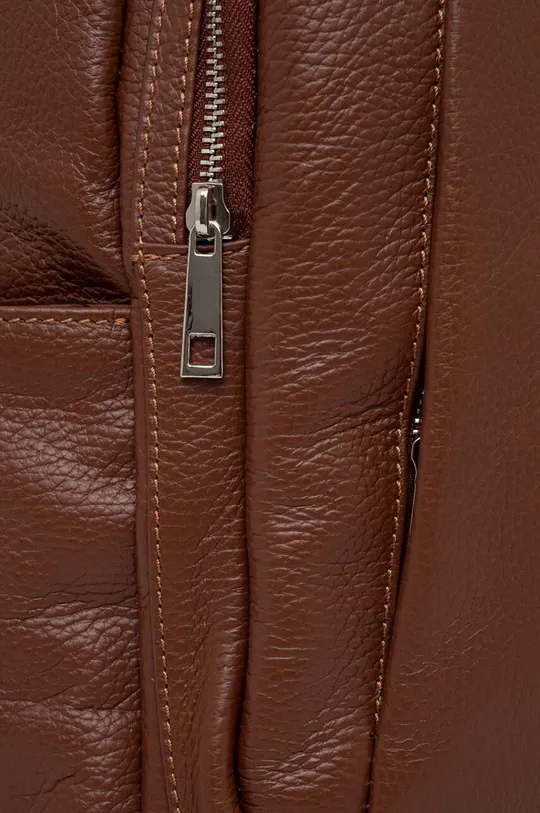brązowy Answear Lab plecak skórzany
