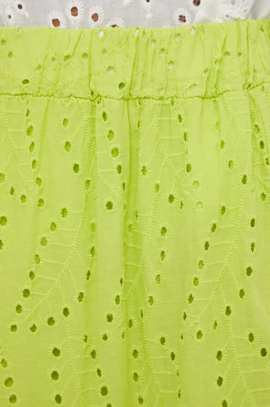 zielony Answear Lab spódnica bawełniana