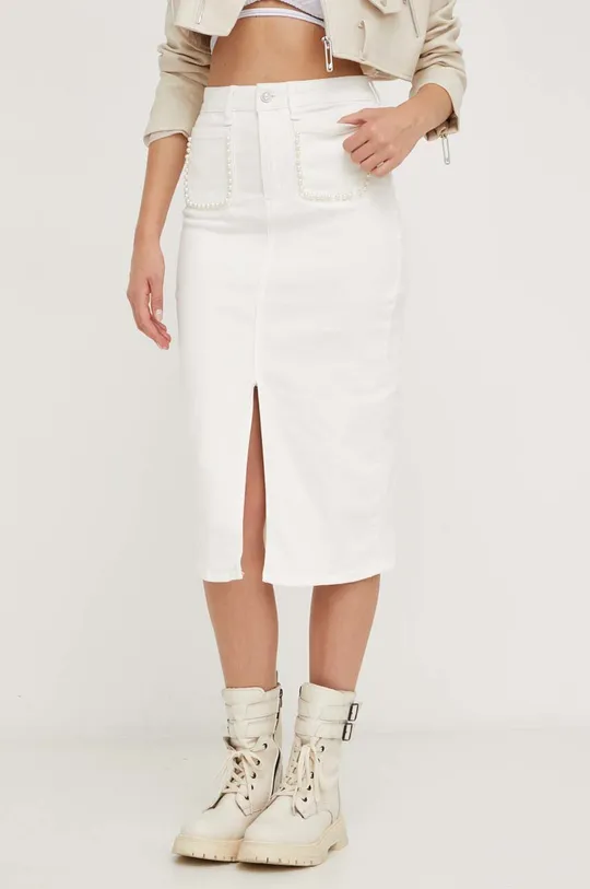 λευκό Τζιν φούστα Answear Lab X limited collection BE SHERO