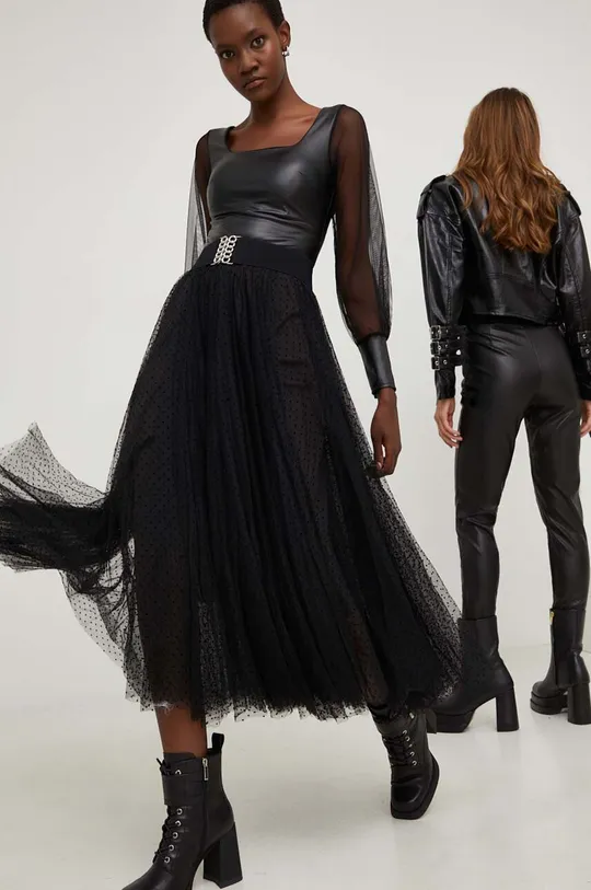 crna Suknja Answear Lab  X limitirana kolekcija NO SHAME Ženski