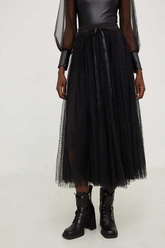 Suknja Answear Lab  X limitirana kolekcija NO SHAME crna