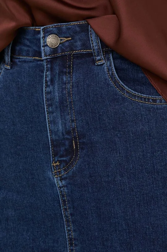 granatowy Answear Lab spódnica jeansowa