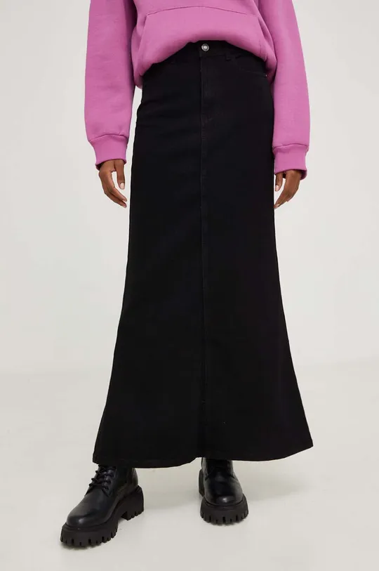μαύρο Τζιν φούστα Answear Lab PREMIUM DENIM Γυναικεία