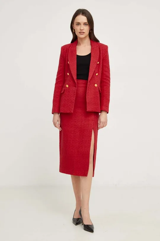 κόκκινο Βαμβακερή φούστα Answear Lab Γυναικεία