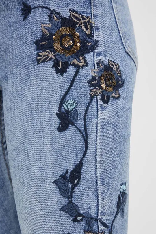 niebieski Answear Lab jeansy X kolekcja limitowana BE SHERO