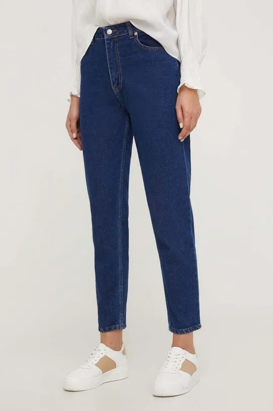 σκούρο μπλε Τζιν παντελόνι Answear Lab X limited collection NO SHAME Γυναικεία