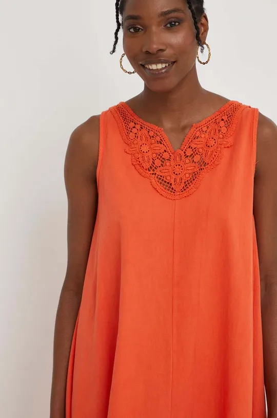 πορτοκαλί Βαμβακερό φόρεμα Answear Lab
