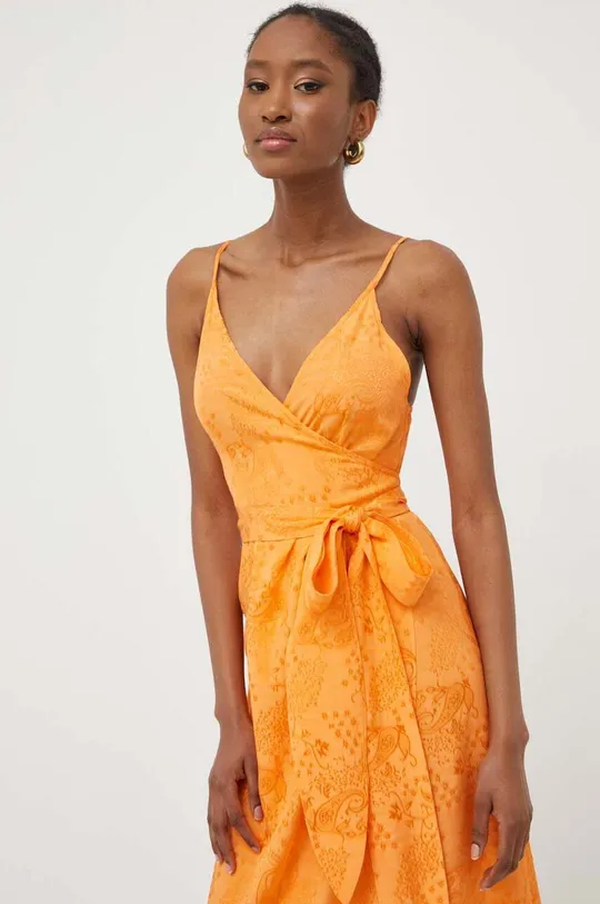 pomarańczowy Answear Lab sukienka
