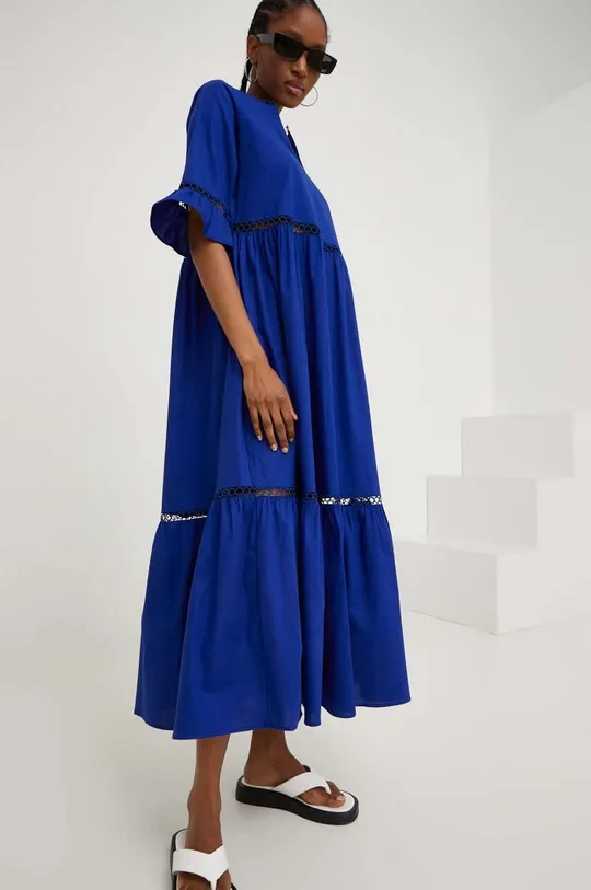 μπλε Βαμβακερό φόρεμα Answear Lab Γυναικεία