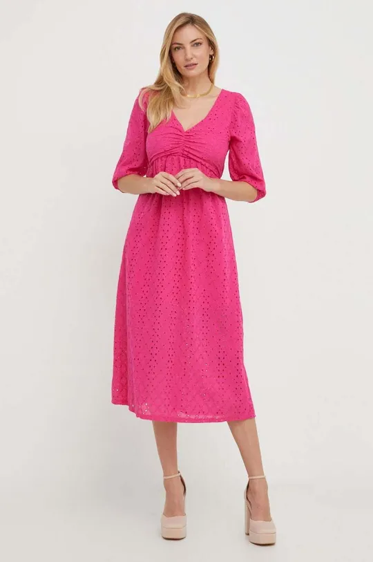 Платье Answear Lab розовый