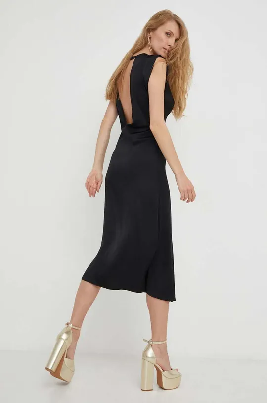 μαύρο Μεταξωτό φόρεμα Answear Lab X limited collection BE SHERO Γυναικεία