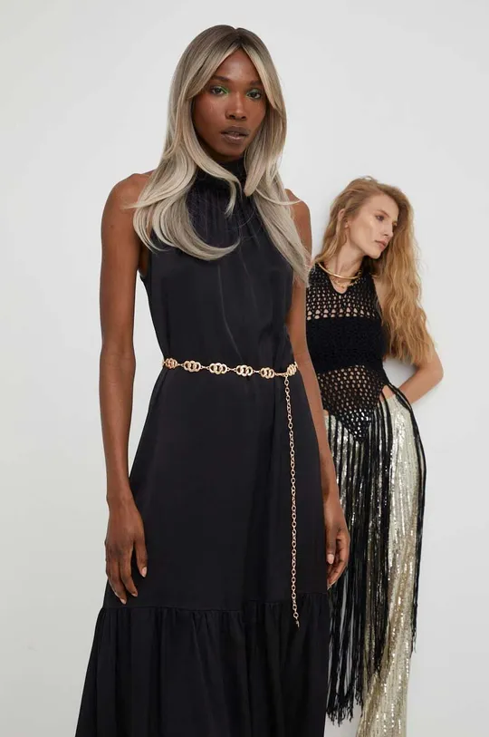 μαύρο Φόρεμα με μετάξι Answear Lab X limited collection BE SHERO Γυναικεία