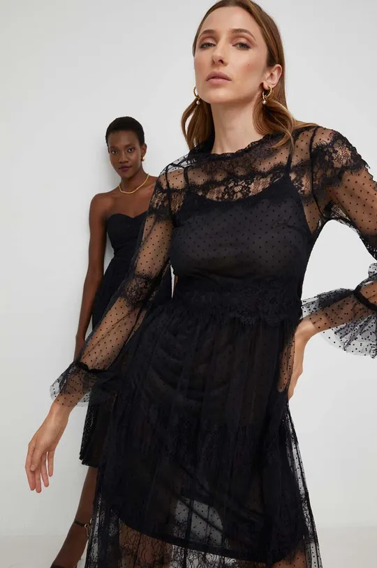 czarny Answear Lab sukienka X kolekcja limitowana NO SHAME Damski