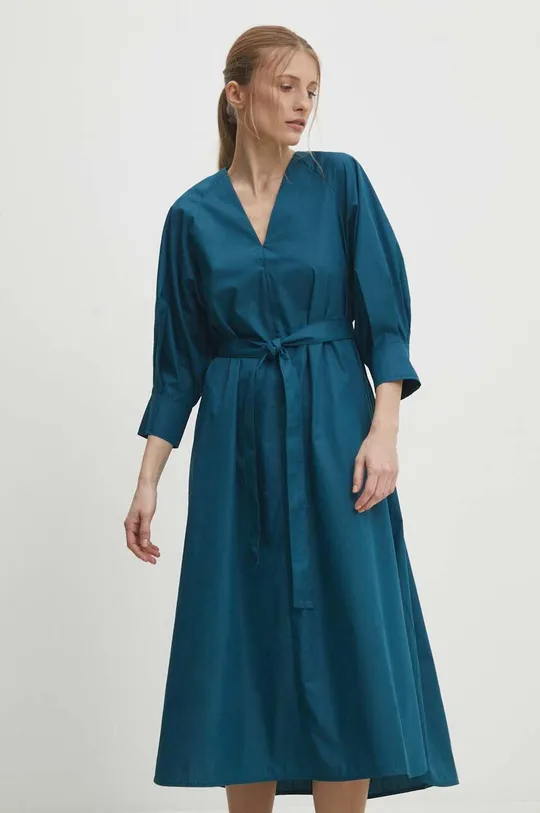 μπλε Βαμβακερό φόρεμα Answear Lab Γυναικεία