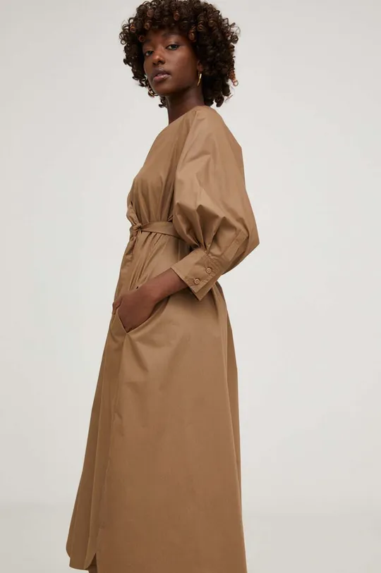 beige Answear Lab vestito in cotone Donna