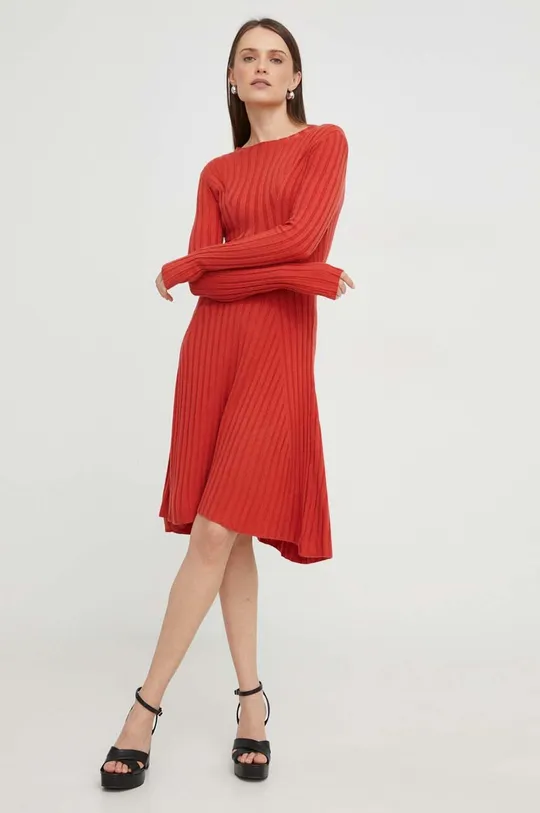 κόκκινο Φόρεμα Answear Lab Γυναικεία