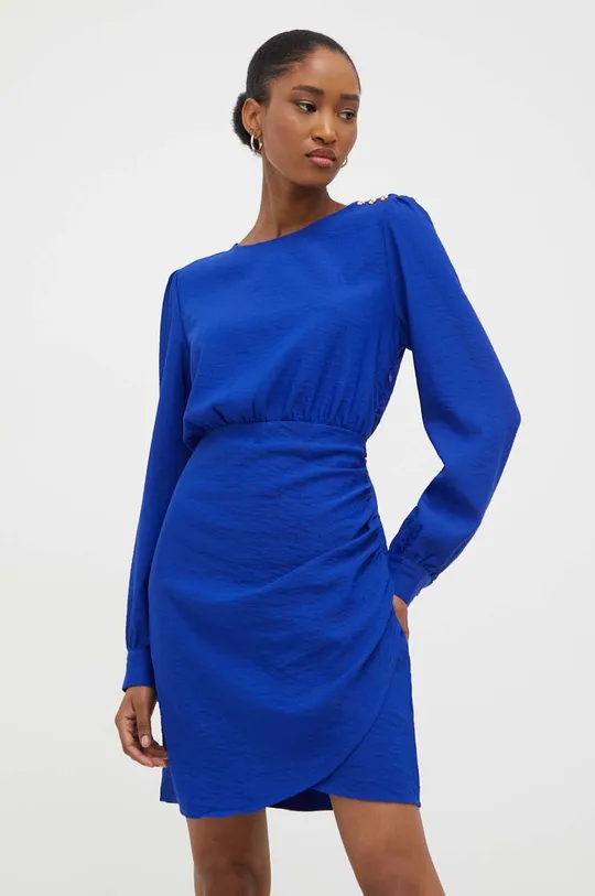 блакитний Льняна сукня Answear Lab Жіночий