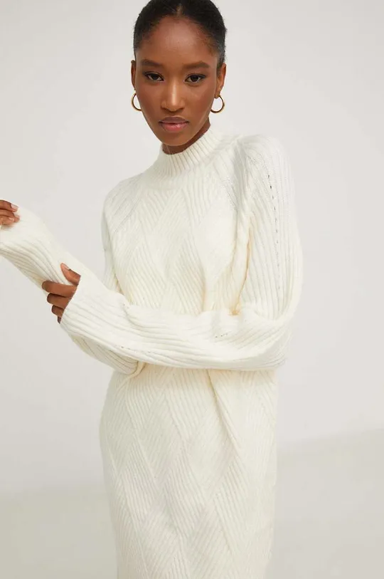 bijela Vuneni pulover Answear Lab Ženski