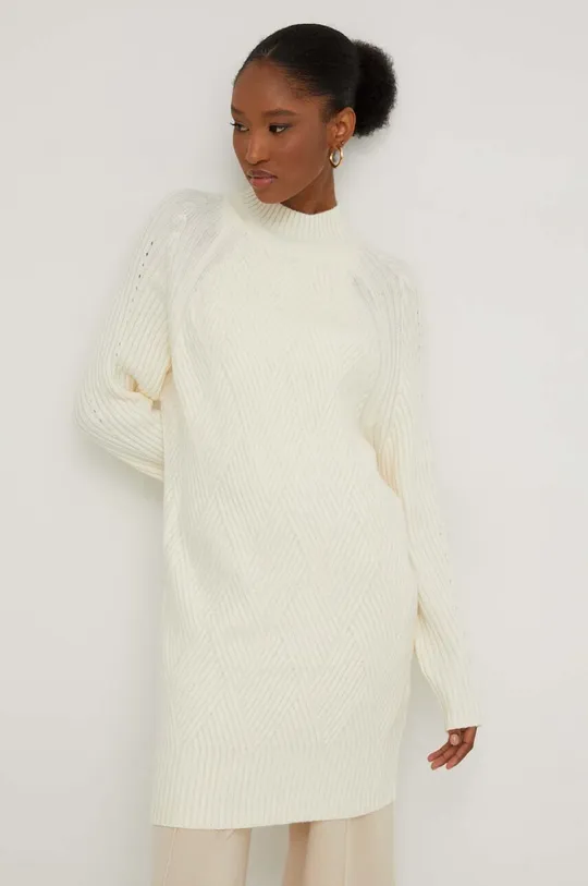 bijela Vuneni pulover Answear Lab