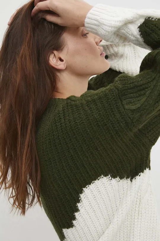 zelená Vlnený sveter Answear Lab