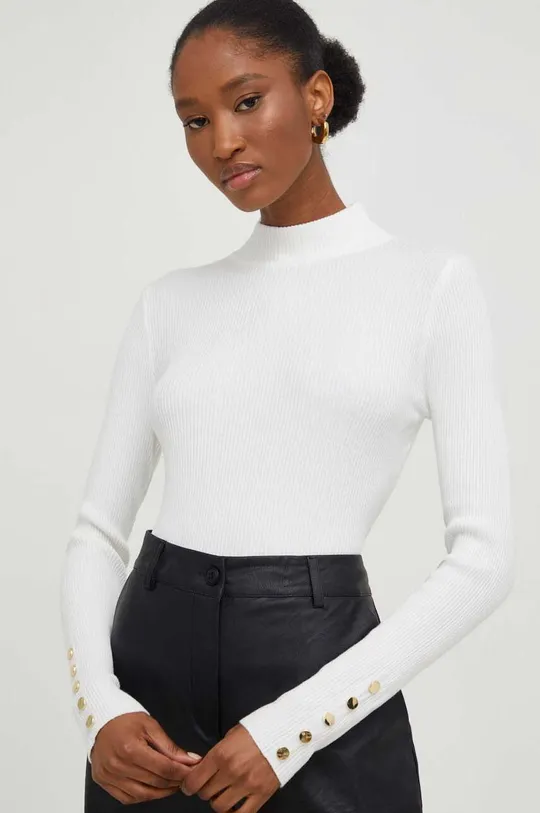biały Answear Lab sweter X kolekcja limitowana NO SHAME Damski