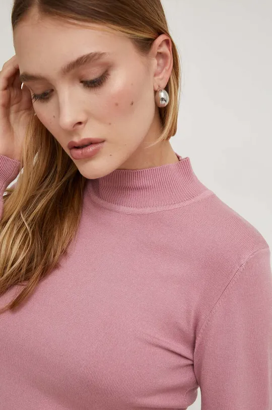 rózsaszín Answear Lab kasmír pulóver Női