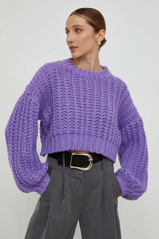 Answear Lab sweter fioletowy
