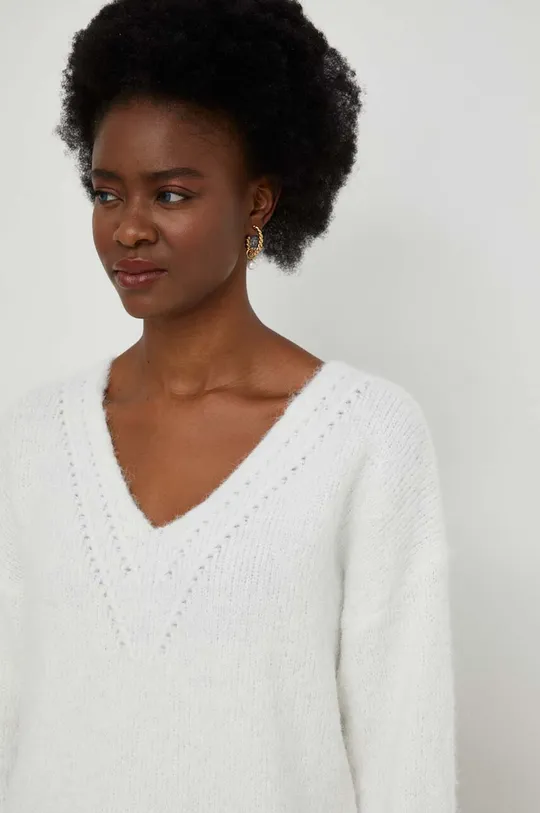 biela Vlnený sveter Answear Lab
