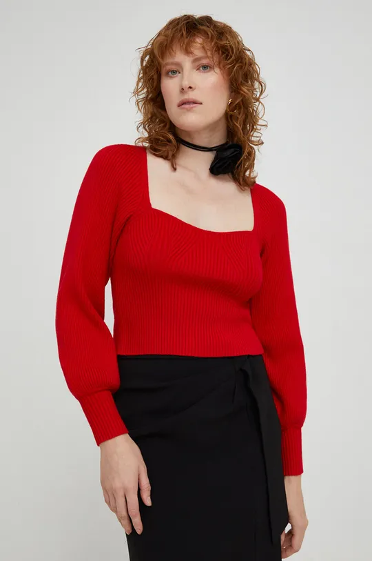 czerwony Answear Lab sweter Damski