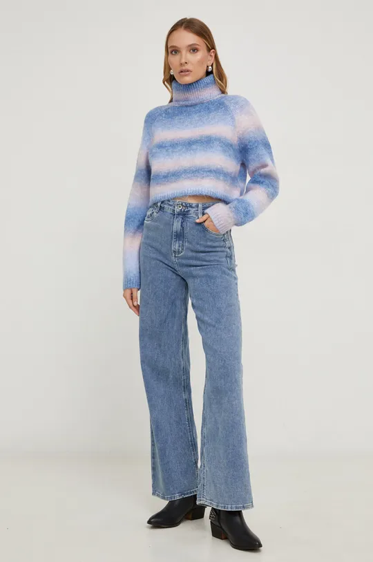 lila Answear Lab gyapjú pulóver Női