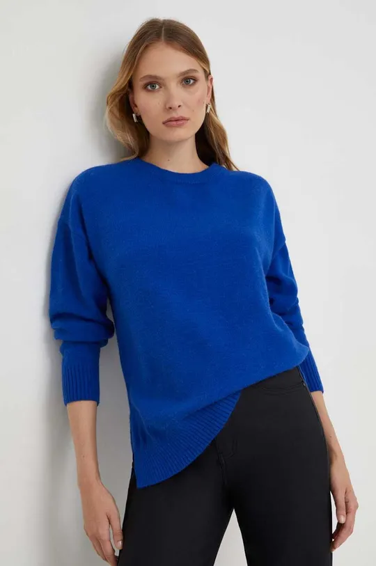 niebieski Answear Lab sweter z wełną Damski