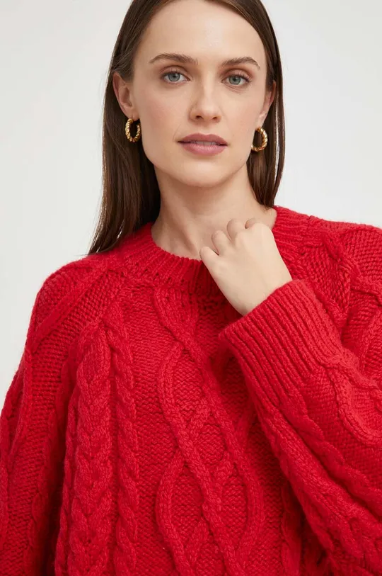 červená Vlnený sveter Answear Lab