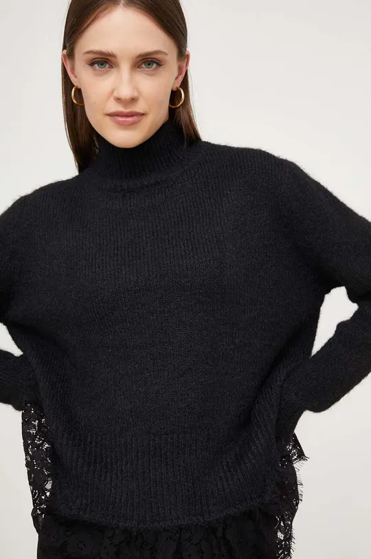 czarny Answear Lab sweter z wełną