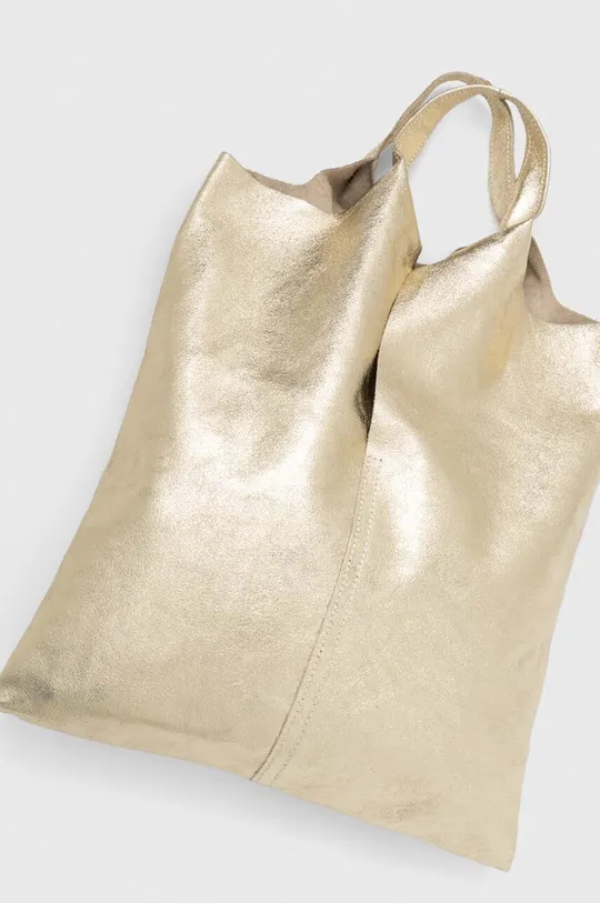 Δερμάτινη τσάντα Answear Lab χρυσαφί