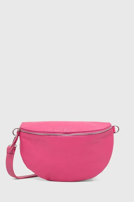 roza Kožna torbica oko struka Answear Lab Ženski