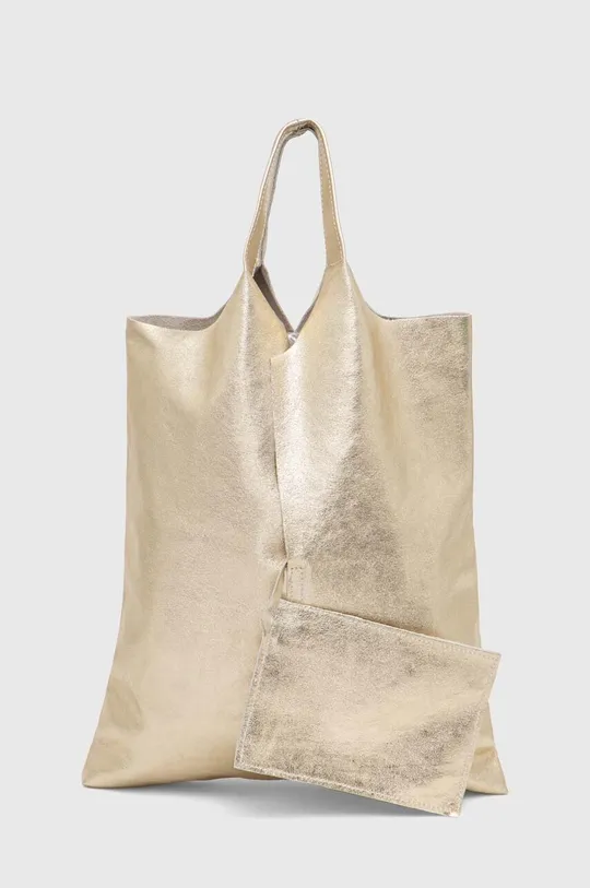 золотий Шкіряна сумочка Answear Lab Жіночий