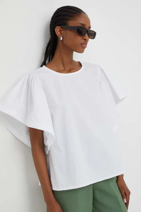 λευκό Κοντομάνικη μπλούζα Answear Lab Γυναικεία