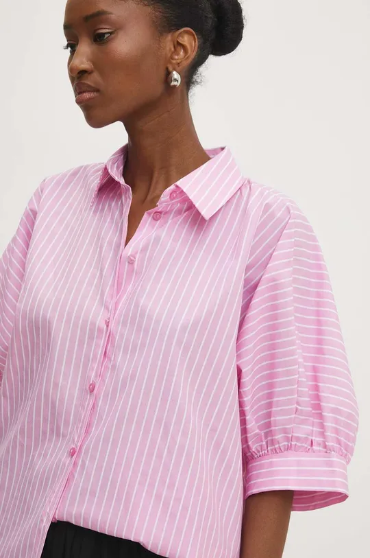 Бавовняна сорочка Answear Lab 5190.TMS рожевий