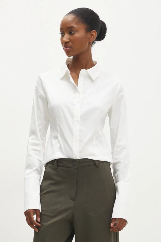 Answear Lab camicia slim bianco pk2578.ilk