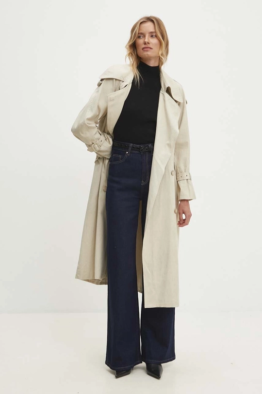 Answear Lab trench in denim 3492.frlk beige WZ24