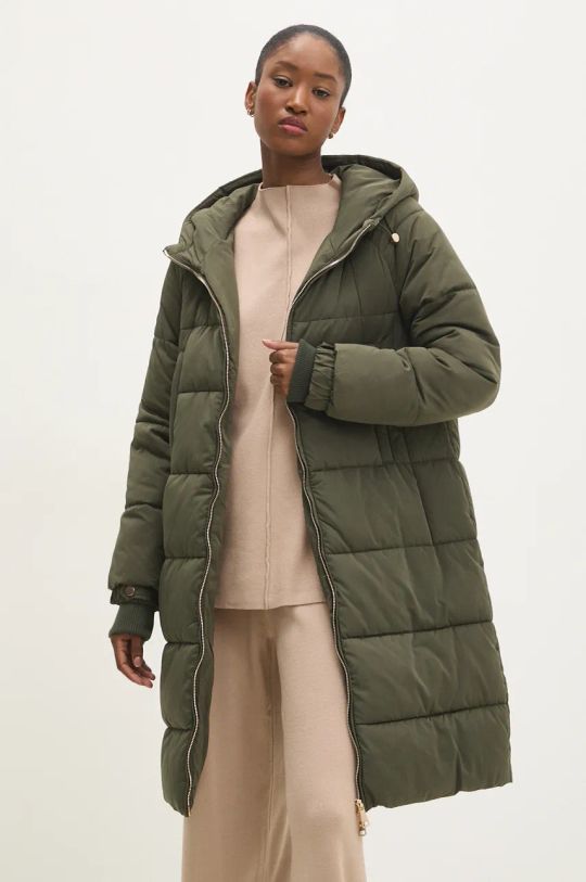 Bunda Answear Lab oversize zelená NA3006.FLK