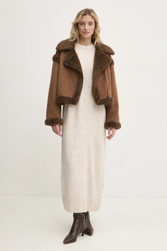 Bunda Answear Lab LC240197.HLK hnědá WZ24