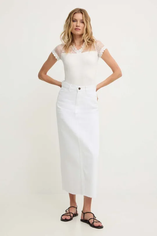 bijela Traper suknja Answear Lab Ženski