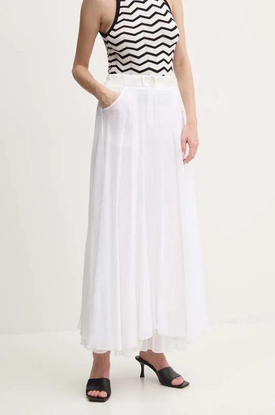 λευκό Μεταξωτή φούστα Answear Lab Γυναικεία